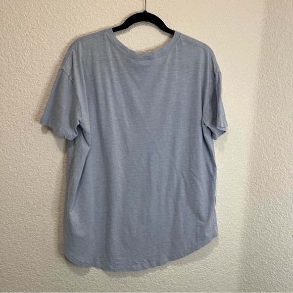 WildFox Feelin Good Light Blue Graphic Tee Short Sleeve Top Womens Size L - Picture 4 of 8